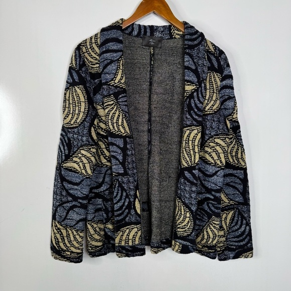 Maison Olga Open Front Metallic Detail Cardigan - Picture 1 of 5